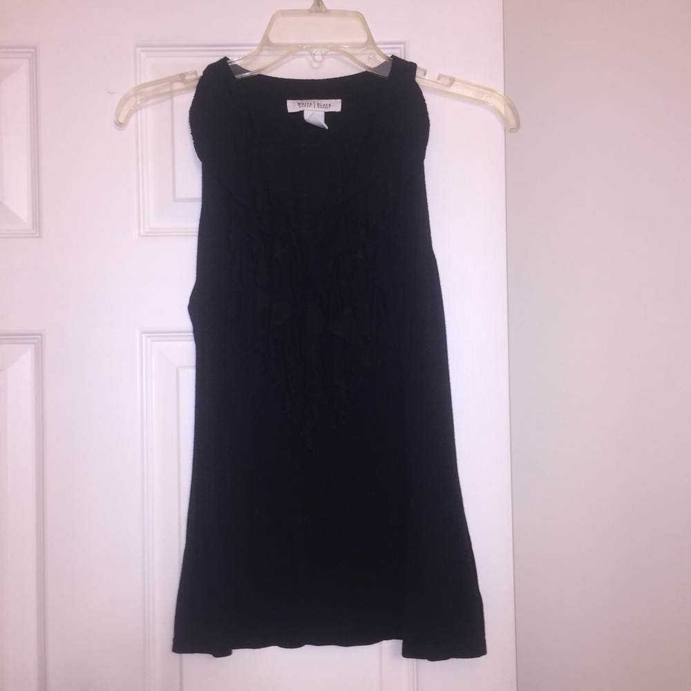 White House Black market ruffled tank top